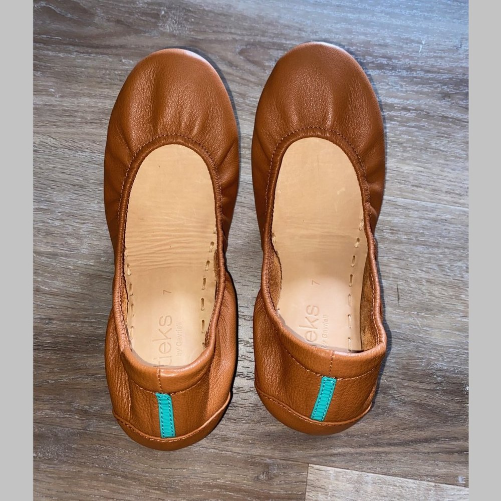 TIEKS Chestnut Brown Ballet Flats Size 7